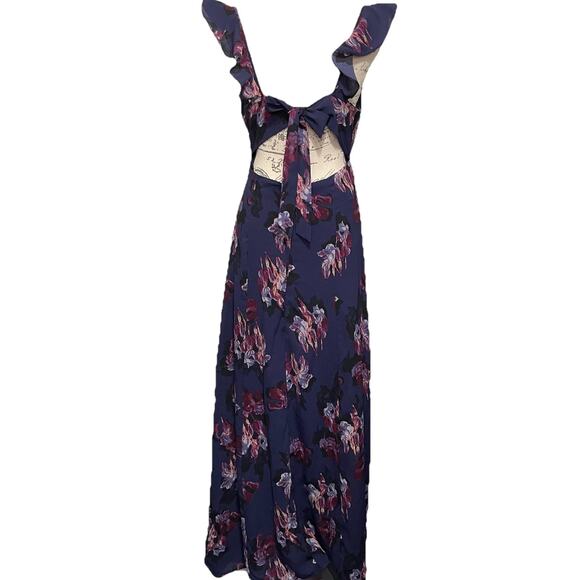 Japna Y2K Babydoll Fairy Maxi Dress Floral Tie-back Grunge Romantic Medium - Picture 2 of 10